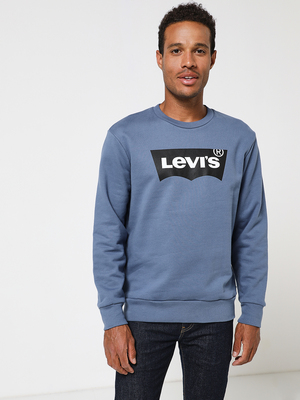 LEVI'S Sweat-shirt Logo Batwings Bleu