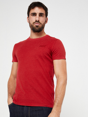 SUPERDRY Tee-shirt Mini Logo Brod Rouge