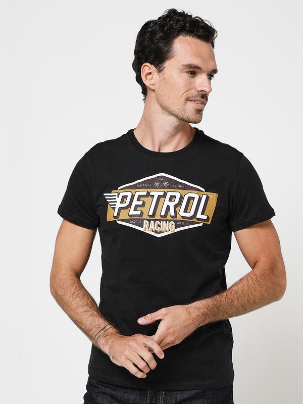 PETROL INDUSTRIES Tee-shirt Grand Logo Noir