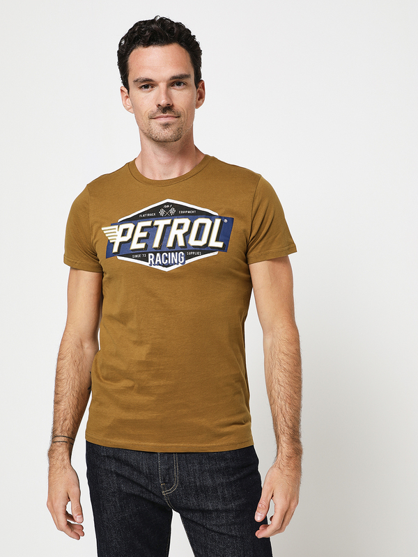 PETROL INDUSTRIES Tee-shirt Grand Logo Ocre
