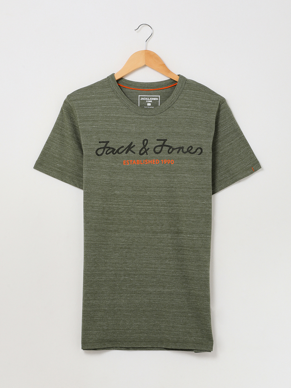 JACK AND JONES Tee-shirt Logo Signature Vert Photo principale