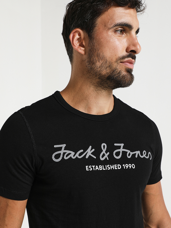 JACK AND JONES Tee-shirt Logo Signature Noir Photo principale