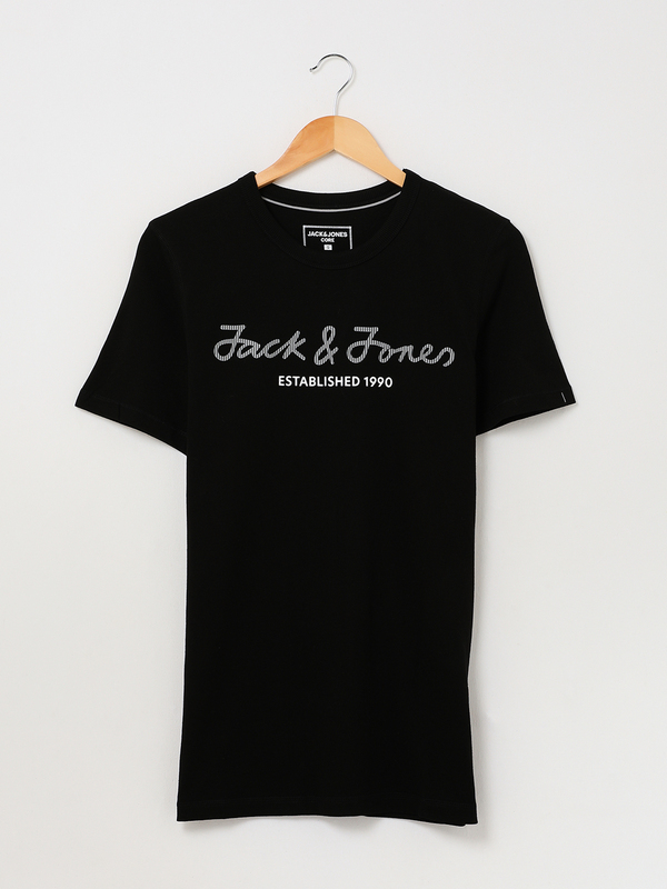 JACK AND JONES Tee-shirt Logo Signature Noir Photo principale