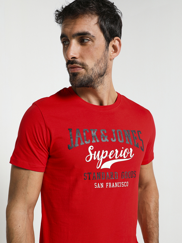 JACK AND JONES Tee-shirt Logo Rouge Photo 4