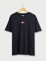TOMMY JEANS Tee-shirt Uni, Logo Centr Bleu marine