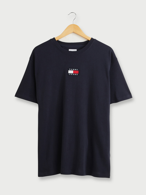 TOMMY JEANS Tee-shirt Uni, Logo Centr Bleu marine 1004888