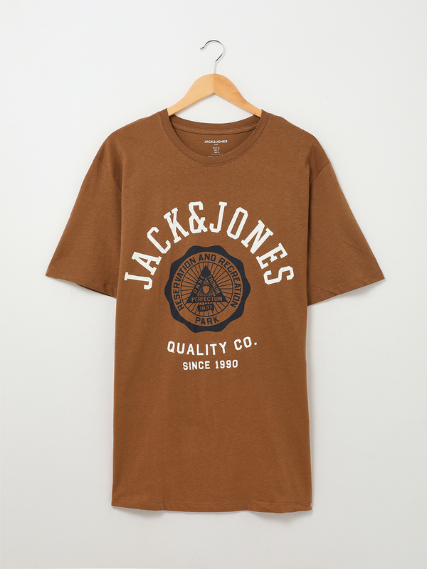 JACK AND JONES Tee-shirt + Fit, Grand Logo Camel