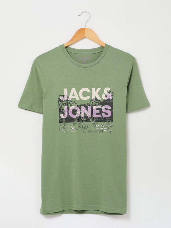 JACK AND JONES Tee-shirt Logo Expdition Vert Photo principale