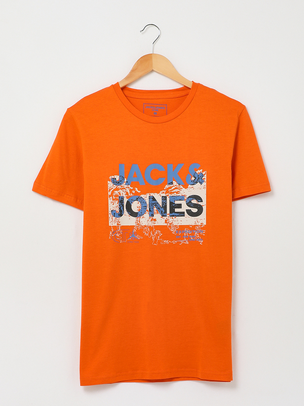 JACK AND JONES Tee-shirt Logo Expdition Orange Photo principale