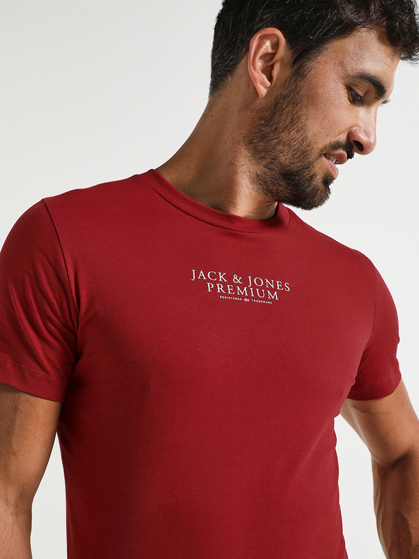 JACK AND JONES Tee-shirt Logo Signature Rouge Photo principale