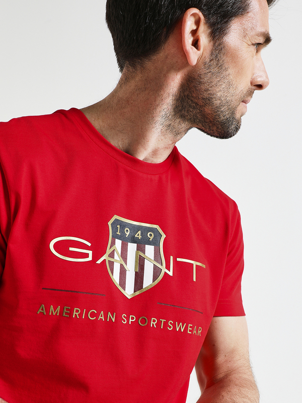 GANT Tee-shirt Grand Logo Rouge Photo principale