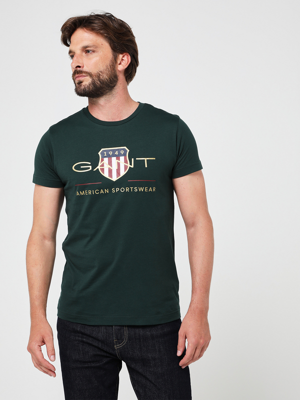GANT Tee-shirt Grand Logo Vert Photo principale