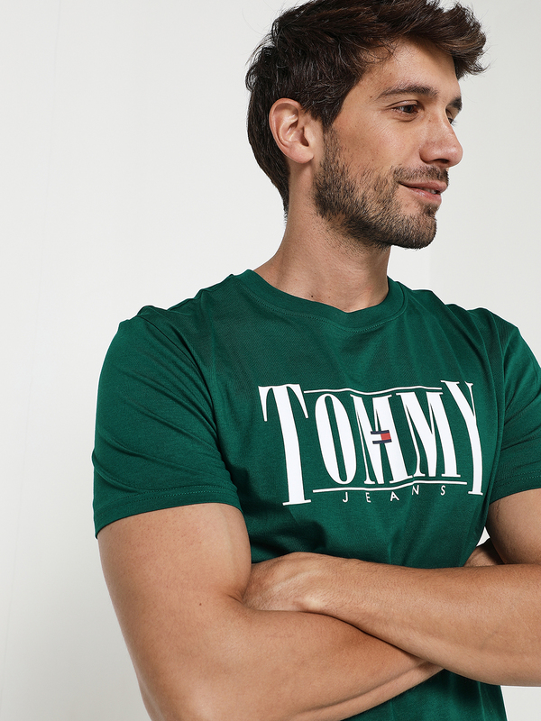 TOMMY JEANS Tee-shirt Maxi Logo Vert Photo principale