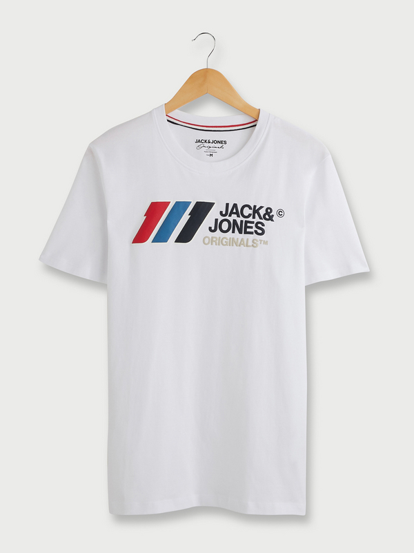 JACK AND JONES Tee-shirt Logo 717 Blanc Photo principale
