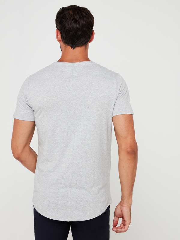 TOMMY JEANS Tee-shirt En Jersey Chin Gris Photo principale