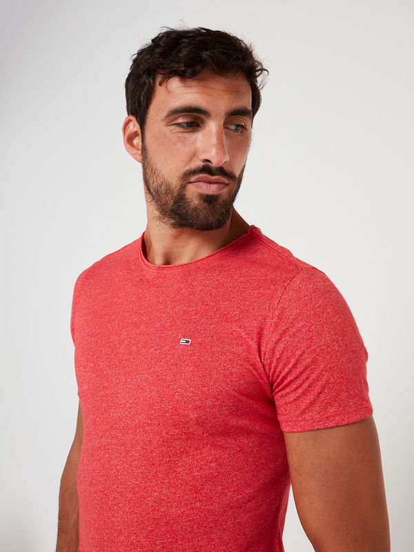 TOMMY JEANS Tee-shirt En Jersey Chin Rouge Photo principale