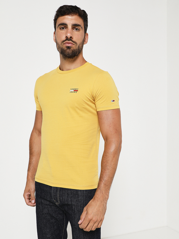 TOMMY JEANS Tee-shirt Logo Signature Jaune moutarde Photo principale