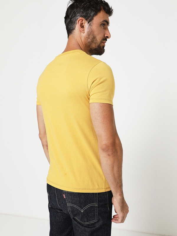 TOMMY JEANS Tee-shirt Logo Signature Jaune moutarde Photo principale
