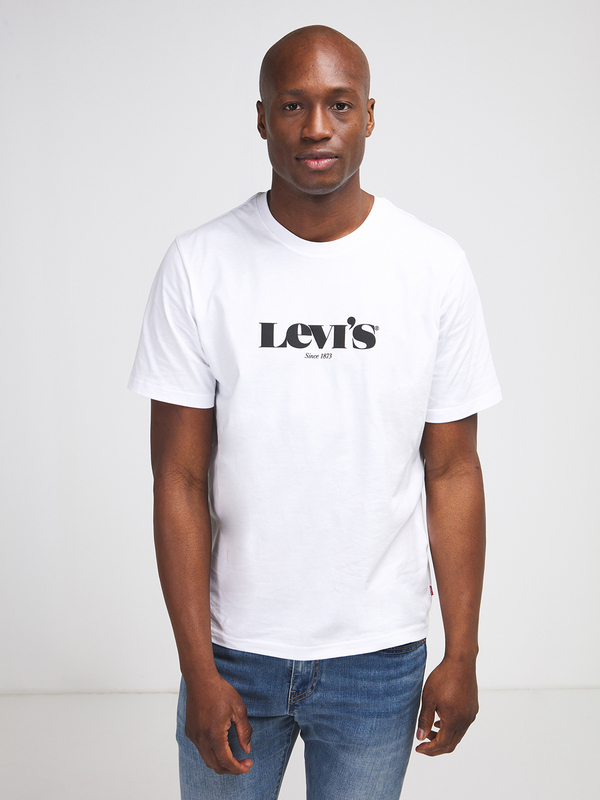 LEVI'S Tee-shirt Logo Coupe Relaxe Blanc cass 1004985