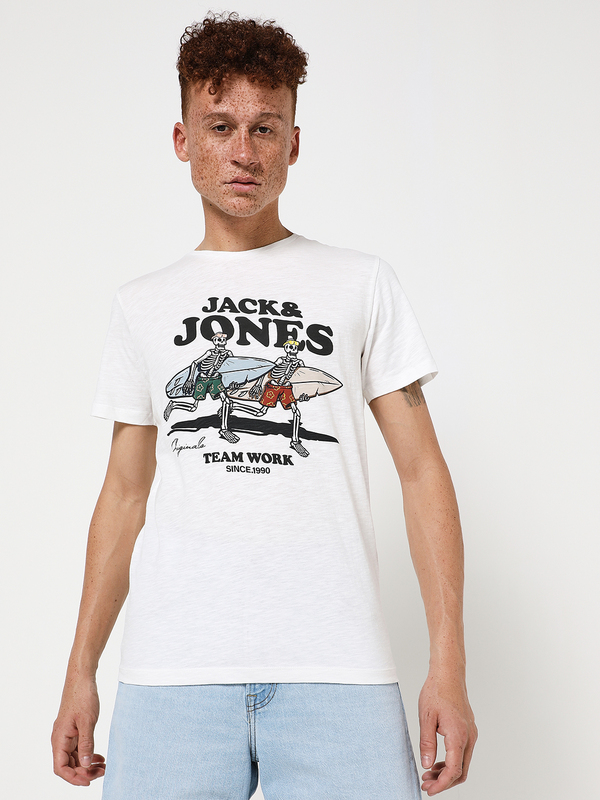 JACK AND JONES Tee-shirt Tte De Mort Blanc Photo principale
