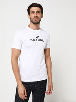 KAPORAL Tee-shirt Logo Signature En Coton Biologique Blanc