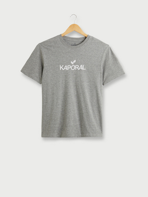 KAPORAL Tee-shirt Logo Signature En Coton Biologique Gris