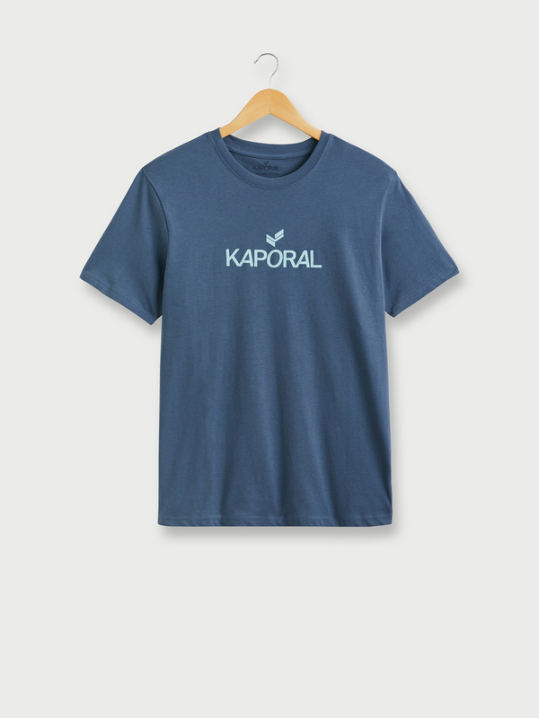 KAPORAL Tee-shirt Logo Signature En Coton Biologique Bleu