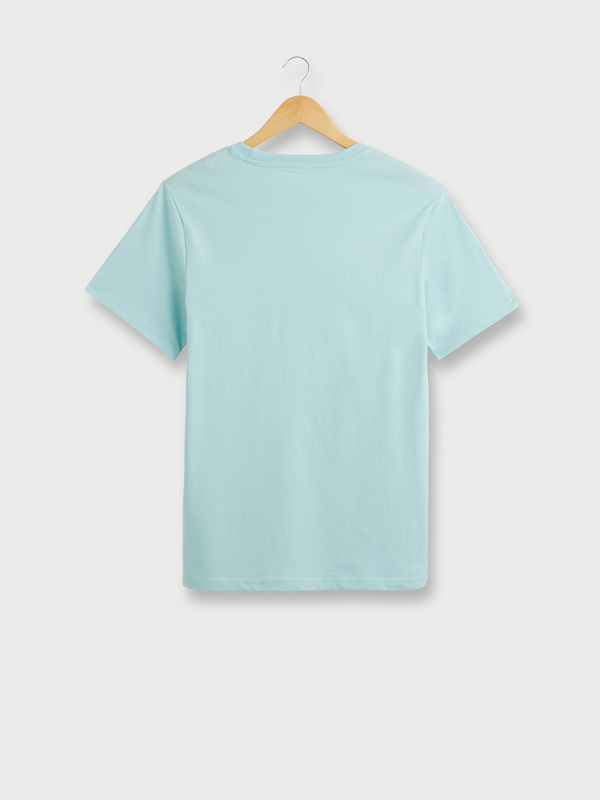 KAPORAL Tee-shirt Logo Signature En Coton Biologique Bleu turquoise Photo principale