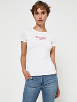 TOMMY JEANS Tee-shirt En Coton Avec Logo Blanc