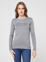 GUESS Pull Col Rond Gris