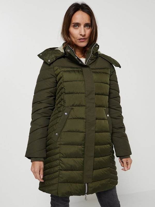 STREET ONEDoudoune Bi Matire, Capuche AmovibleVert kaki