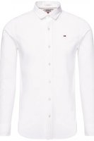 TOMMY JEANS Chemise Slim Fit Coton Stretch   -  Tommy Jeans - Homme 100 CLASSIC WHITE