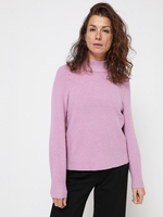S OLIVER Pull Col Chemine, Manches Bouffantes Rose