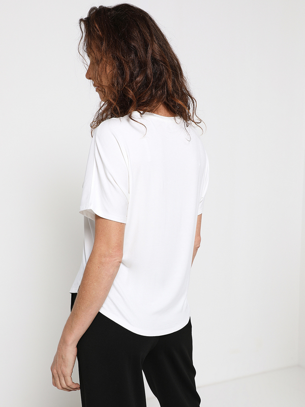 S OLIVER Tee-shirt Motif Plac Blanc Photo principale