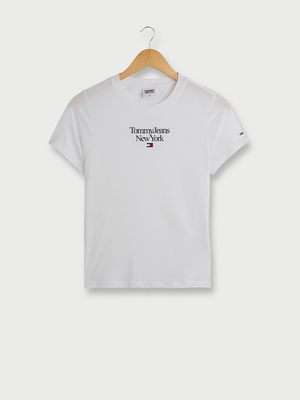 TOMMY-JEANS Tee-shirt Logo New York Blanc