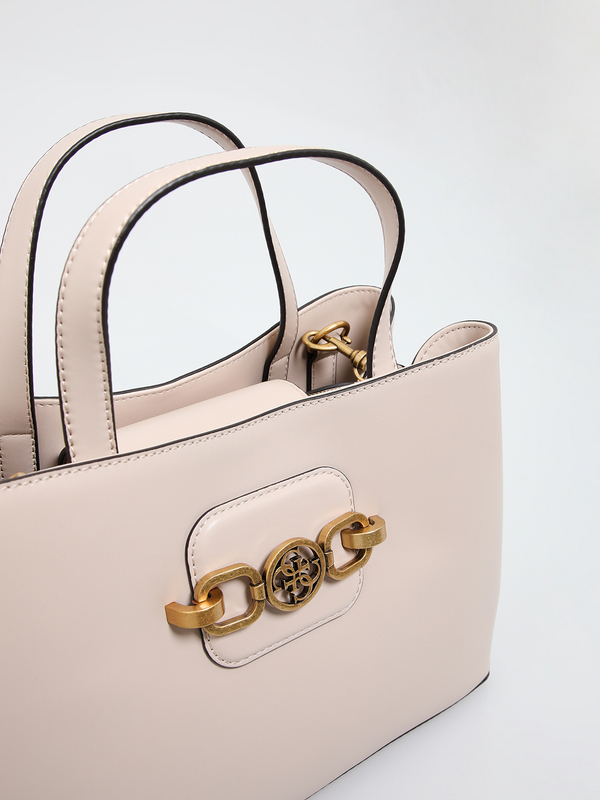 GUESS Sac  Main Hensely 3 Compartiments Beige Photo principale