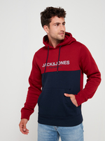 JACK AND JONES Sweat-shirt  Capuche Avec Logo Rouge