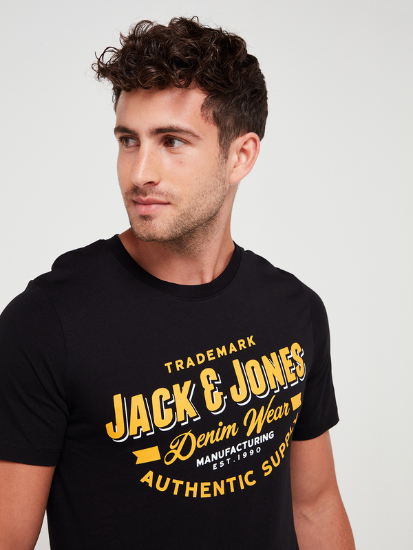 JACK AND JONES Tee-shirt Avec Logo Noir Photo principale