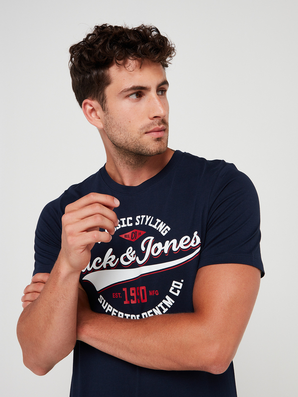 JACK AND JONES Tee-shirt Avec Logo Bleu marine Photo principale