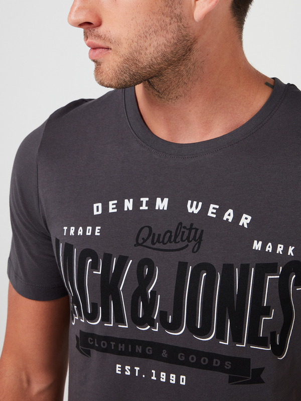 JACK AND JONES Tee-shirt Avec Logo Gris Photo principale