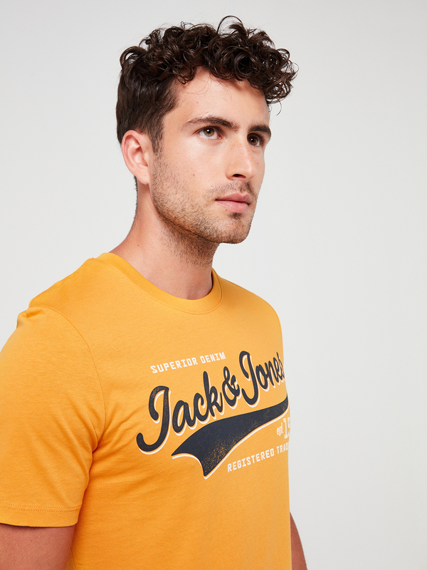 JACK AND JONES Tee-shirt Avec Logo Jaune moutarde Photo principale