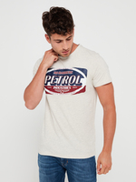 PETROL INDUSTRIES Tee-shirt Logo Ecru
