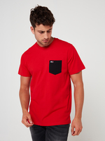 TOMMY JEANS Tee-shirt Poche Poitrine Rouge