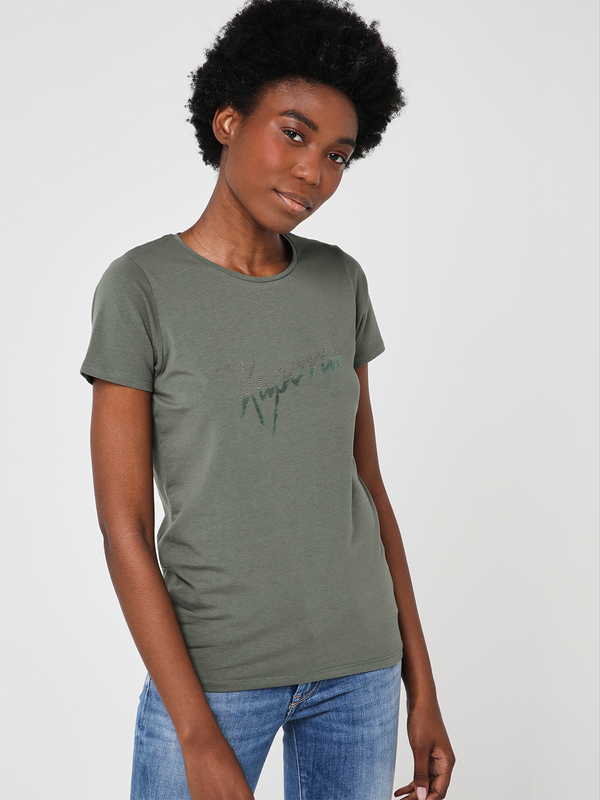 KAPORAL Tee-shirt Avec Logo Micro Clous Vert kaki Photo principale