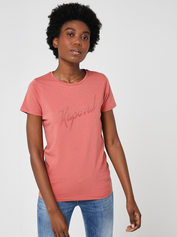 KAPORAL Tee-shirt Avec Logo Micro Clous Rose Photo principale