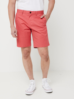 TOMMY HILFIGER Bermuda Coupe Chino Droite En Popeline Stretch Rose fonc