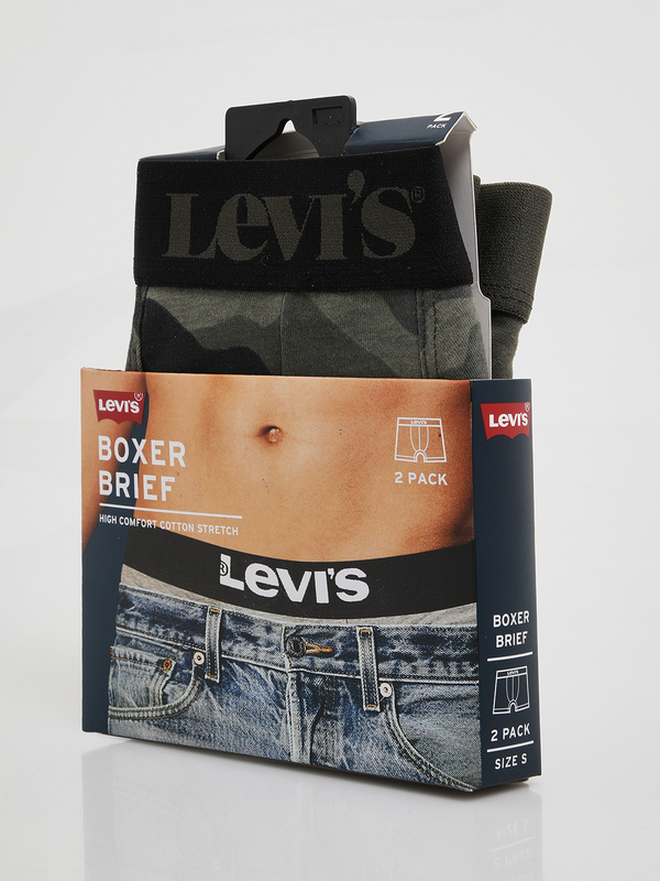 LEVI'S® 2 Boxers Assortis Vert kaki