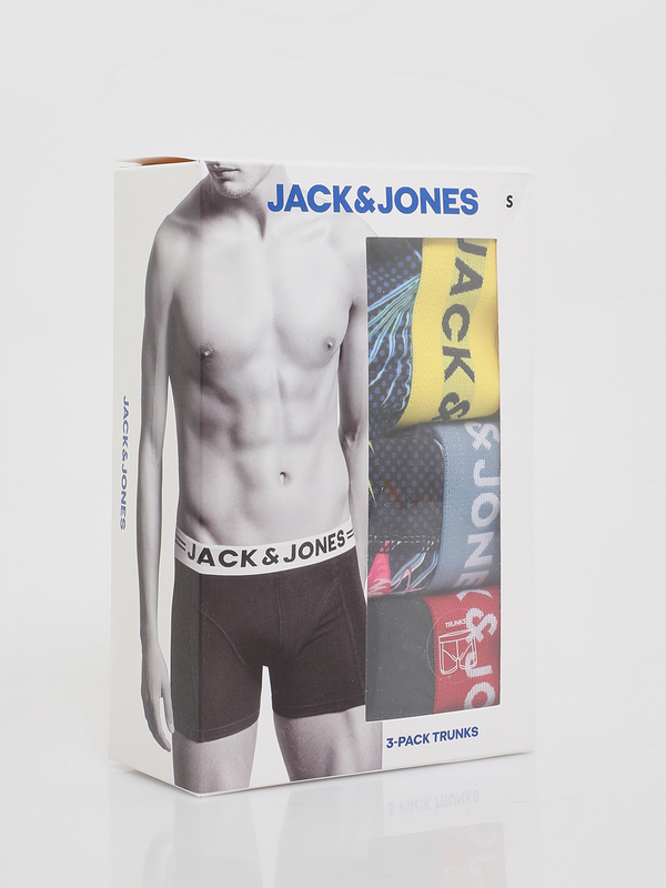 JACK AND JONES 3 Boxers Assortis Bleu 1007095