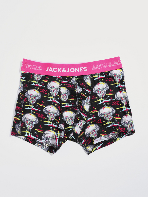 JACK AND JONES Lot De 2 Boxers Uni Et Skulls Noir Photo principale