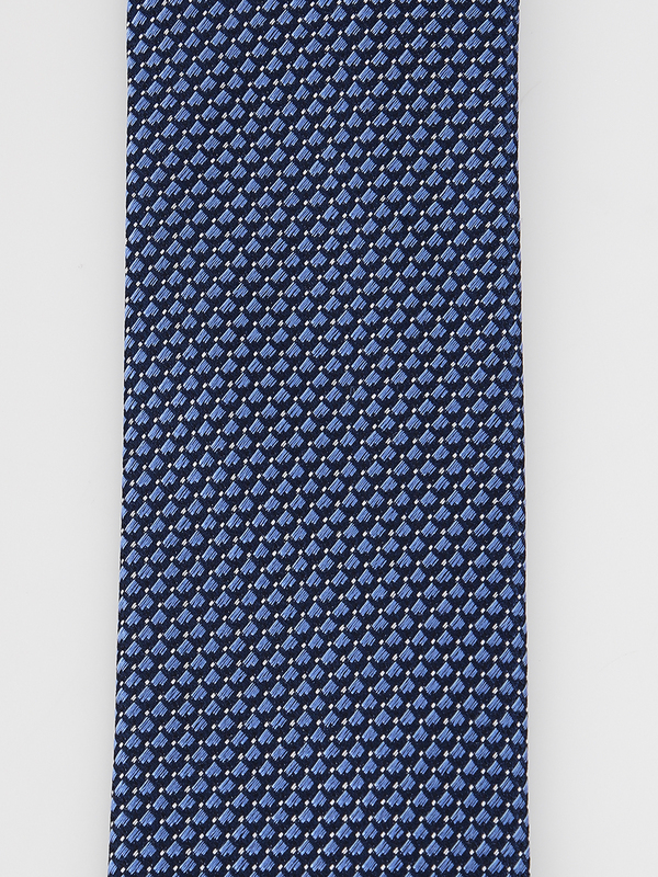 ETERNA Cravate En Soie Jacquard Bleu Photo principale
